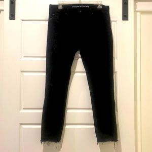 Articles of Society Black Cropped Distressed Sarah Skinny